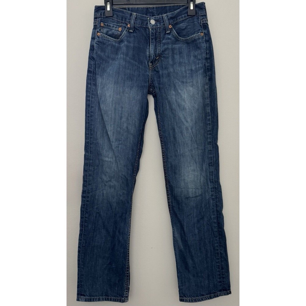 Levi's 500 Series Men's 514 Straight Fit Blue Medium Wash 30x32 Denim Jeans